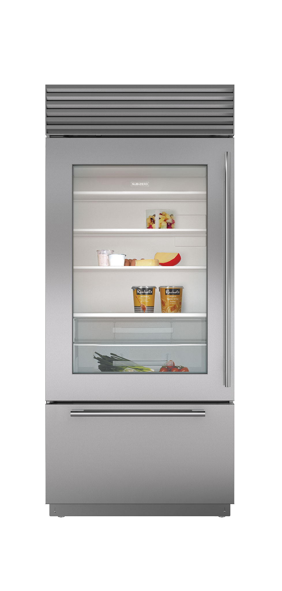36" BuiltIn OverandUnder Glass Door Refrigerator/Freezer