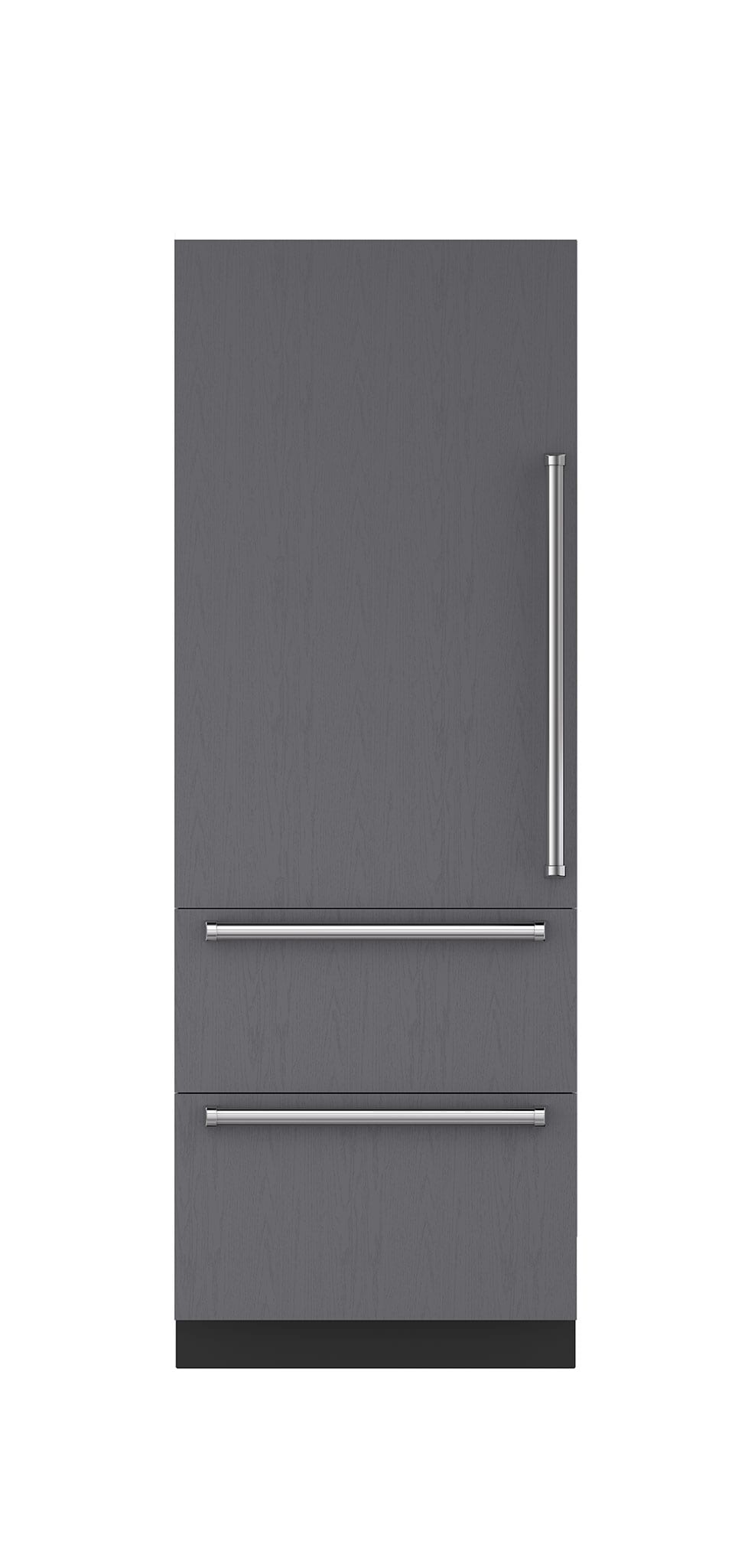 30" Integrated OverandUnder Refrigerator/Freezer with Ice Maker and Internal Dispenser Panel